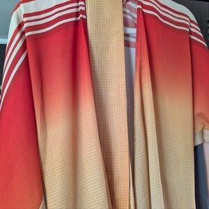 *ISO* Alexis Dotted Stripe Maxi Skirt, RED